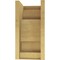 Ekena Millwork 11"W x 11"D x 22"H Wide Alma Rough Cedar Woodgrain TimberThane Corbel, Primed Tan CORUR11X11X22ALMRCPR - alternate 3